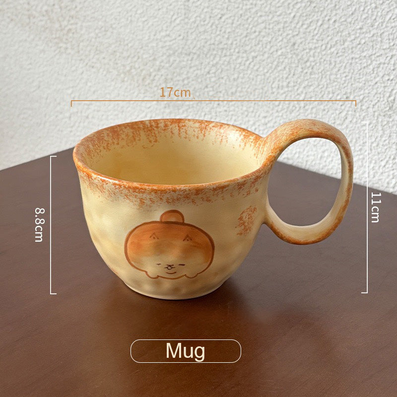 Cute Shiba Bread Handmade Dinnerware Collection