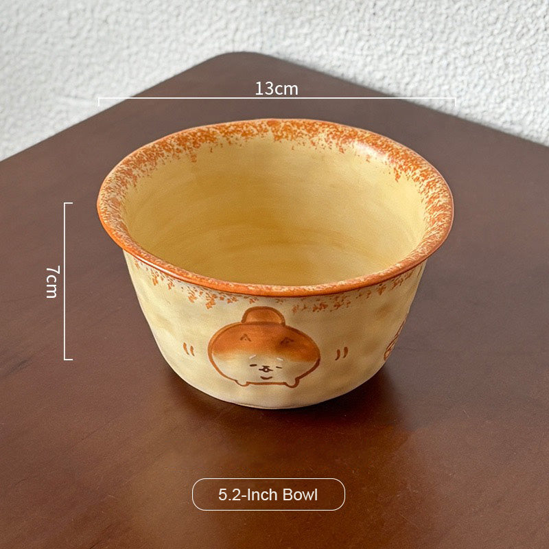 Cute Shiba Bread Handmade Dinnerware Collection