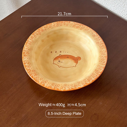Cute Shiba Bread Handmade Dinnerware Collection