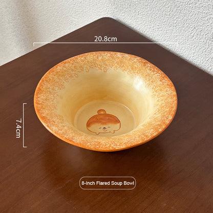 Cute Shiba Bread Handmade Dinnerware Collection
