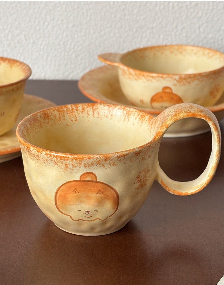 Cute Shiba Bread Handmade Dinnerware Collection