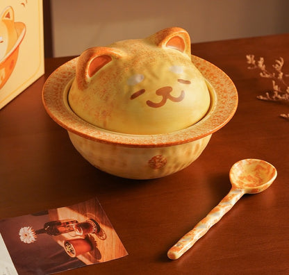 Puppy Planet Cute Shiba Inu Instant Noodle Bowl