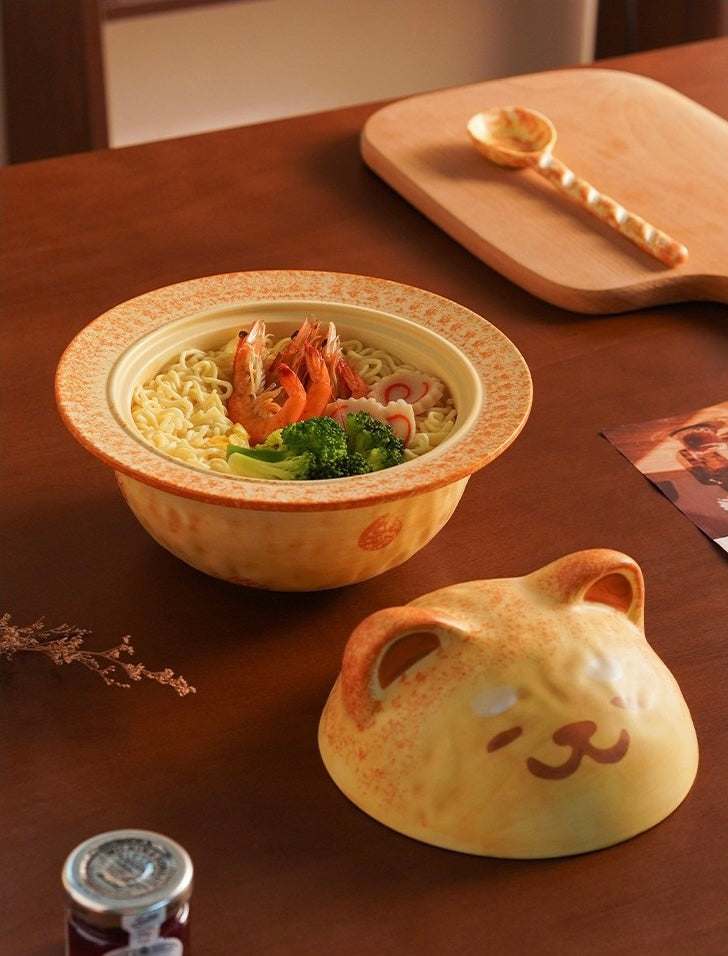 Puppy Planet Cute Shiba Inu Instant Noodle Bowl
