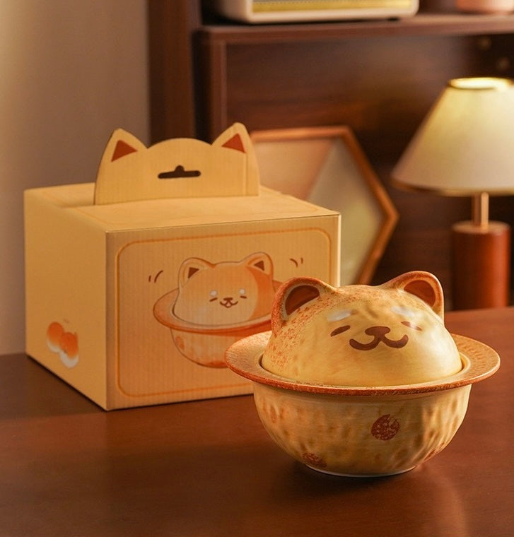 Puppy Planet Cute Shiba Inu Instant Noodle Bowl
