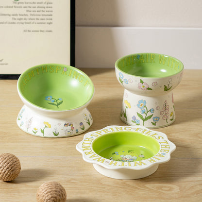 Green Rabbit Pet Bowl
