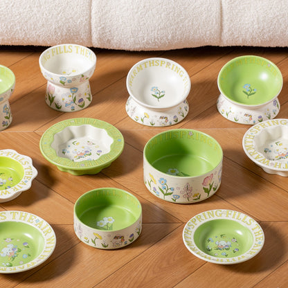 Green Rabbit Pet Bowl