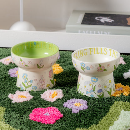 Green Rabbit Pet Bowl