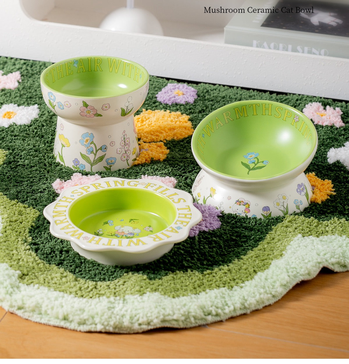 Green Rabbit Pet Bowl