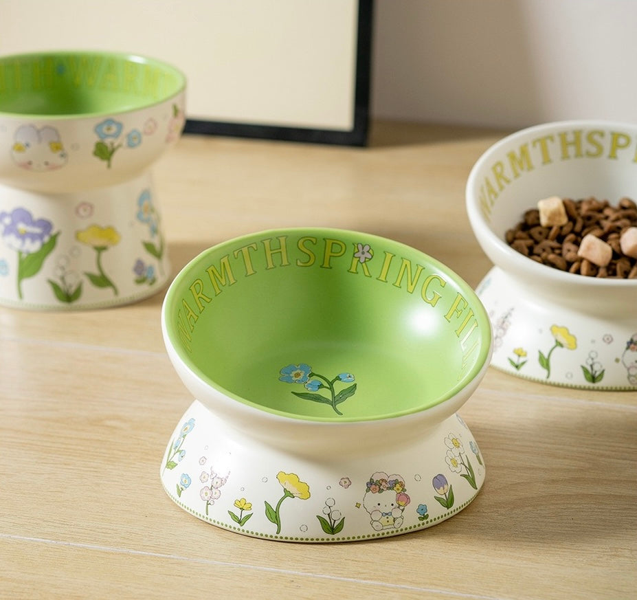 Green Rabbit Pet Bowl