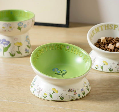 Green Rabbit Pet Bowl