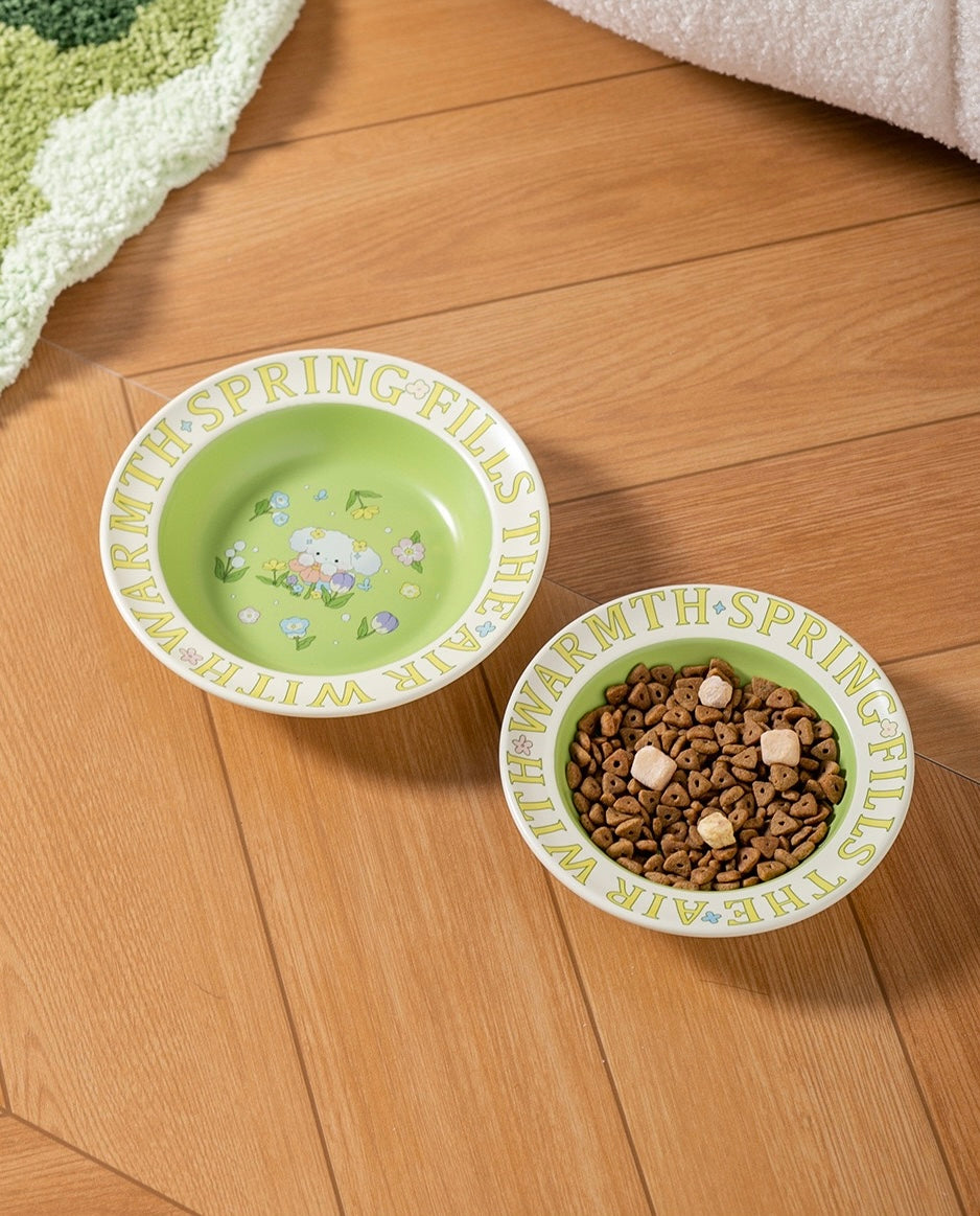 Green Rabbit Pet Bowl