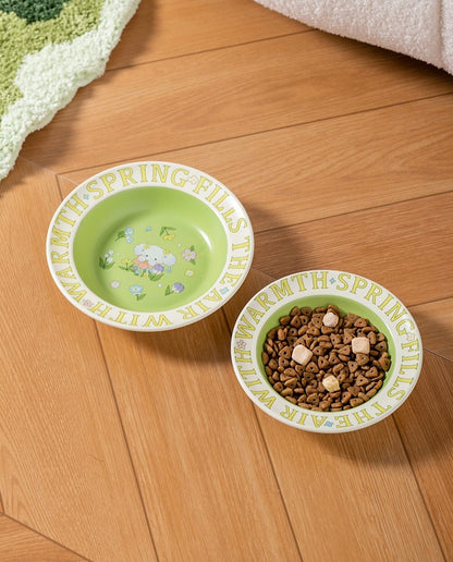 Green Rabbit Pet Bowl