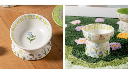 Green Rabbit Pet Bowl