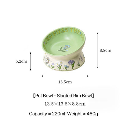 Green Rabbit Pet Bowl