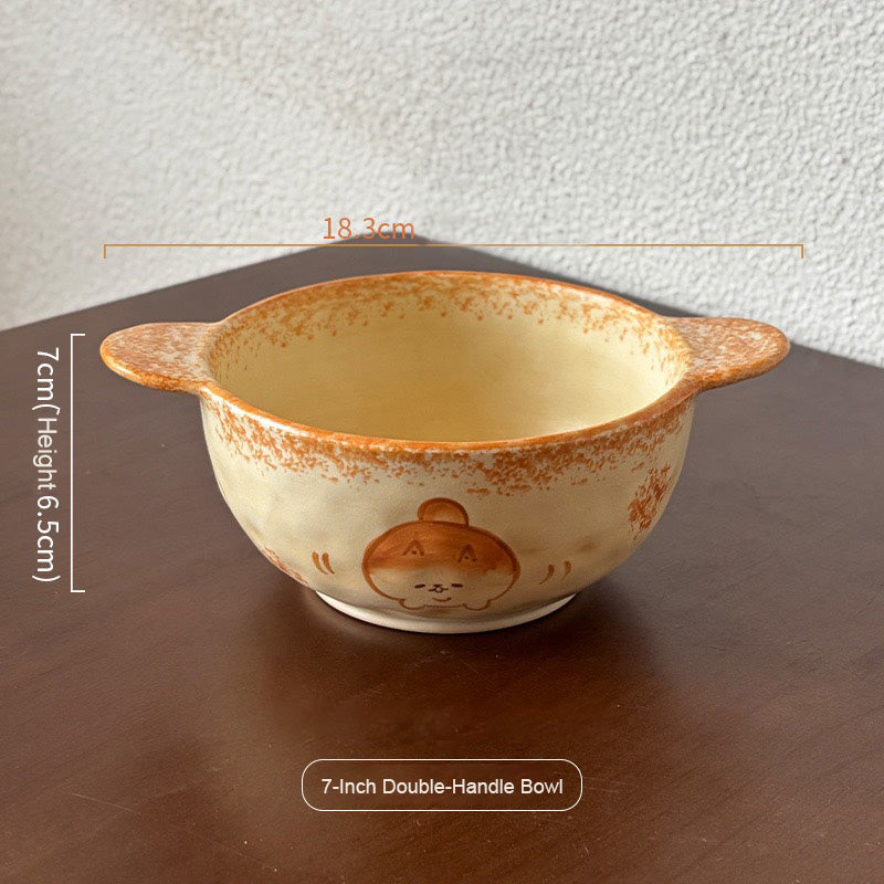 Cute Shiba Bread Handmade Dinnerware Collection