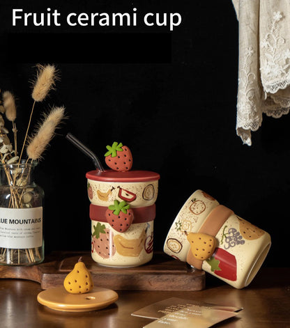 Creamy Style Strawberry & Sweet Pear Mug