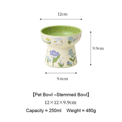 Green Rabbit Pet Bowl
