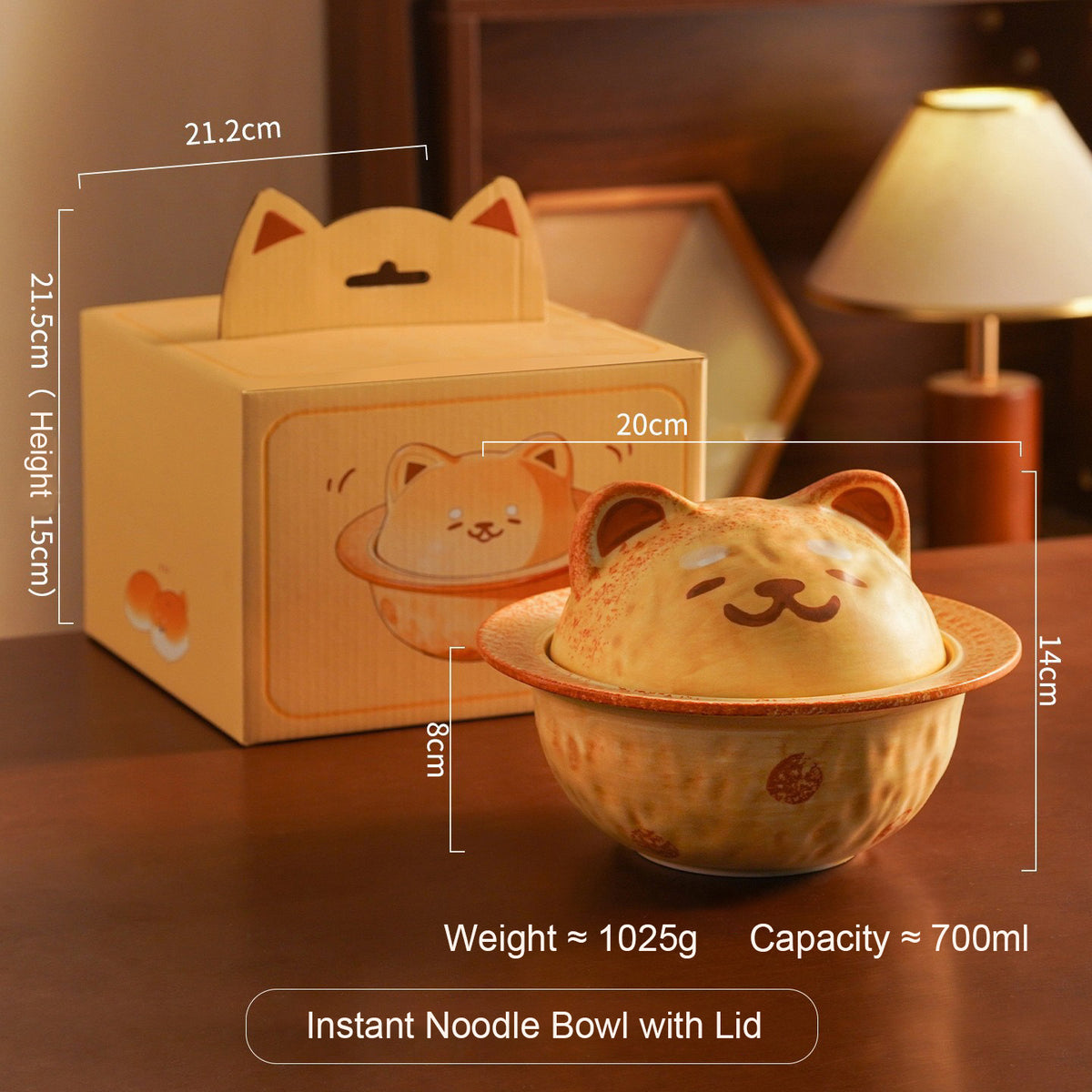 Puppy Planet Cute Shiba Inu Instant Noodle Bowl