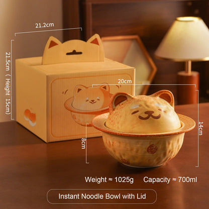 Puppy Planet Cute Shiba Inu Instant Noodle Bowl