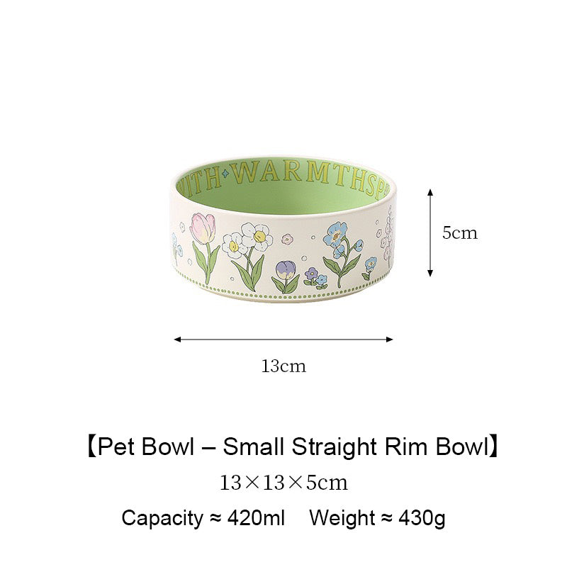 Green Rabbit Pet Bowl