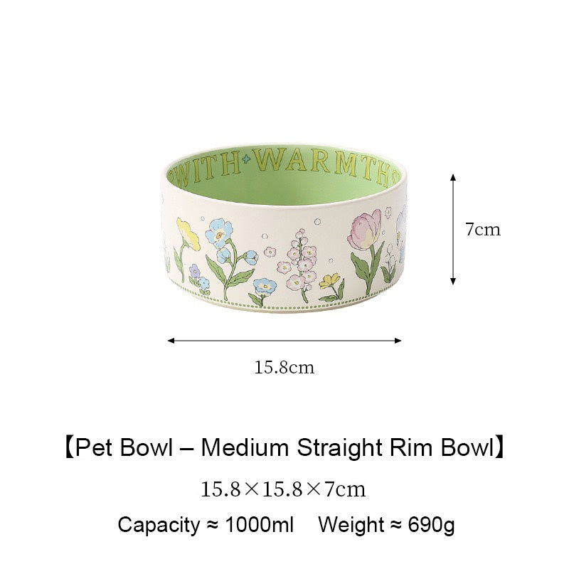 Green Rabbit Pet Bowl