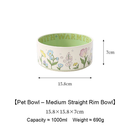Green Rabbit Pet Bowl